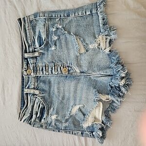 KanCan Signature High Rise Jean Shorts, Size 26